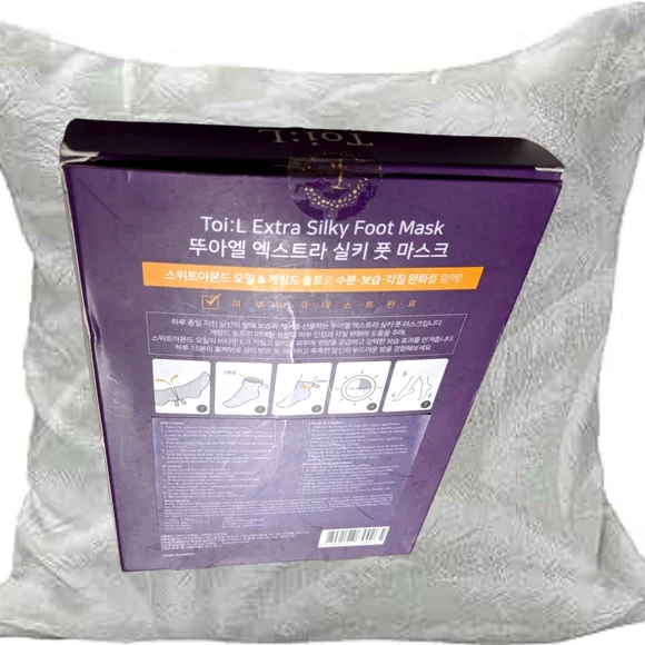 TOI:L Extra Silky Foot Mask Glove 5 Pairs, Premium Foot Care Treatment, Dry Skin - Picture 3 of 3